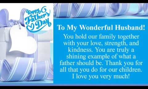 Express Your Love with a Heartfelt Father's Day Card from Wife to Husband